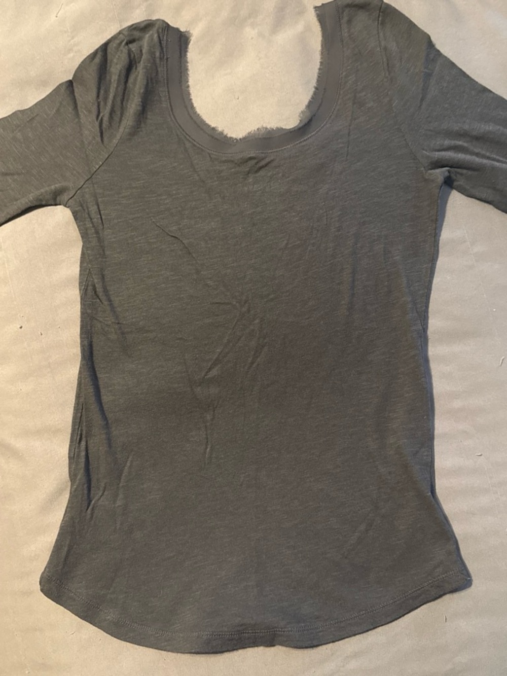 Old Navy Scoop Neck Short Sleeve Tee - Gray